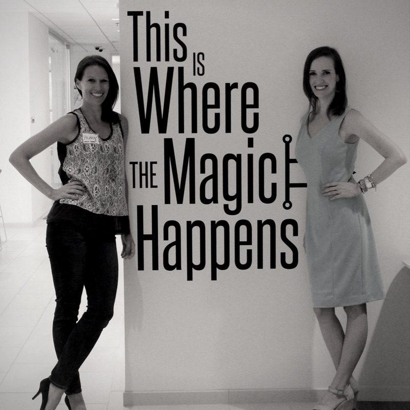 Ashley Thiesen and Hilary Johnson after Ashley spoke at a Hatch Tribe event in Charleston, SC