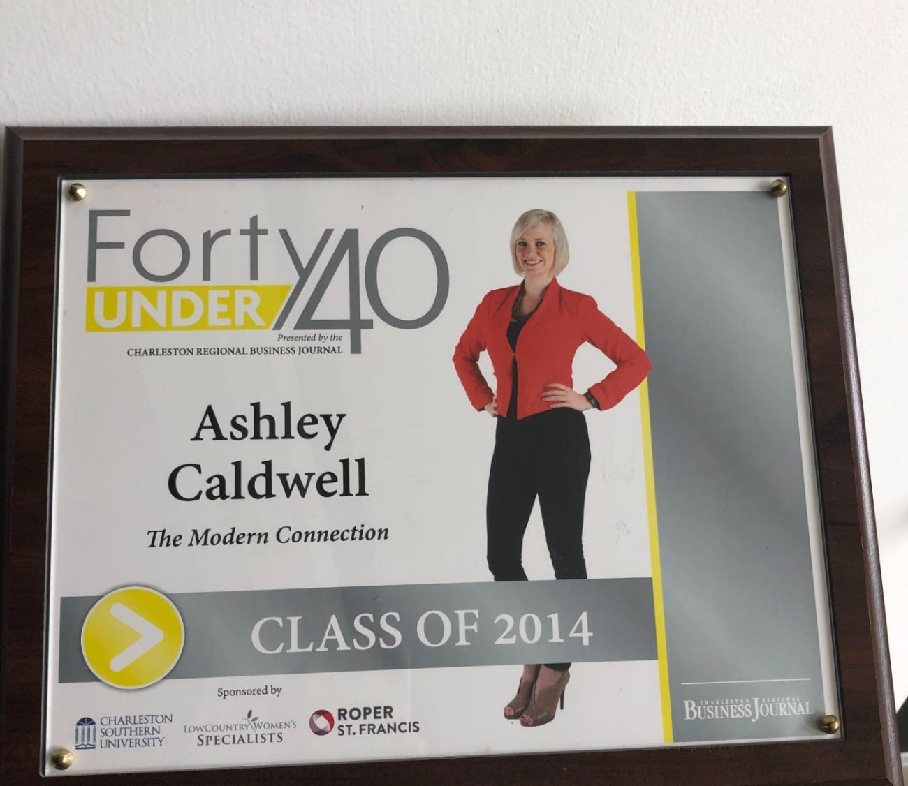 Ashley Caldwell, Forty Under 40 Class of 2014, Charleston Regional Business Journal