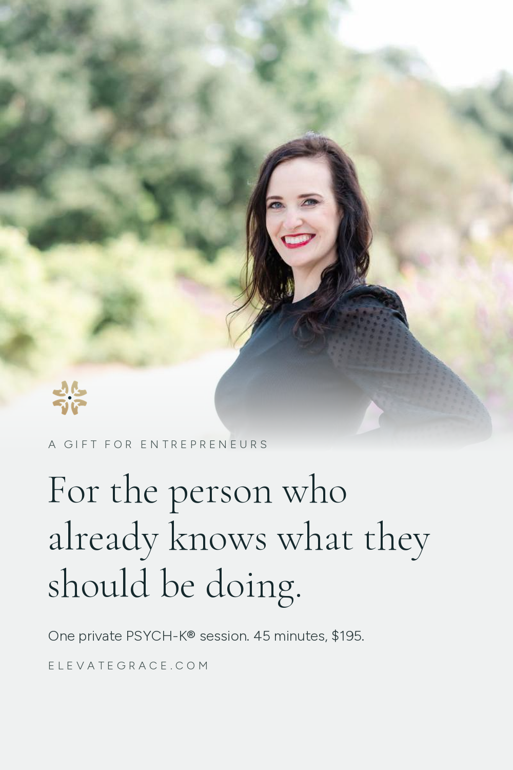 For the person who already knows what they should be doing.